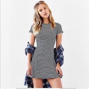 BDG black and white striped dress